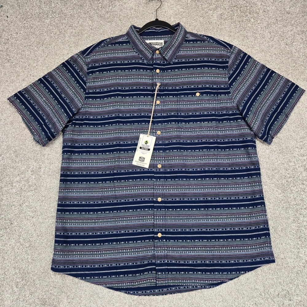 Mountain Khakis Shirt Men's XL Horizon Short Sleeve southwest aztec printed NWT
